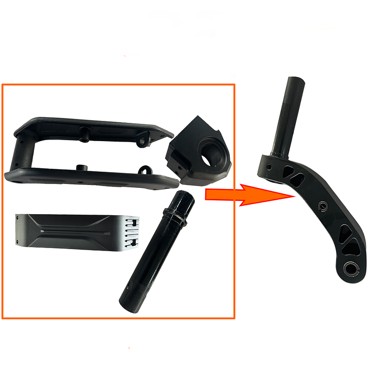 Ensemble de tuyaux filetés pour petite poutre transversale G2 Max (sans vis)